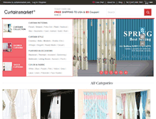 Tablet Screenshot of curtainsmarket.com